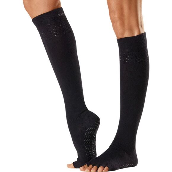 ToeSox Scrunch Knee High Half Toe Grip Socks - Size Medium - Luminous - Picture 1 of 5